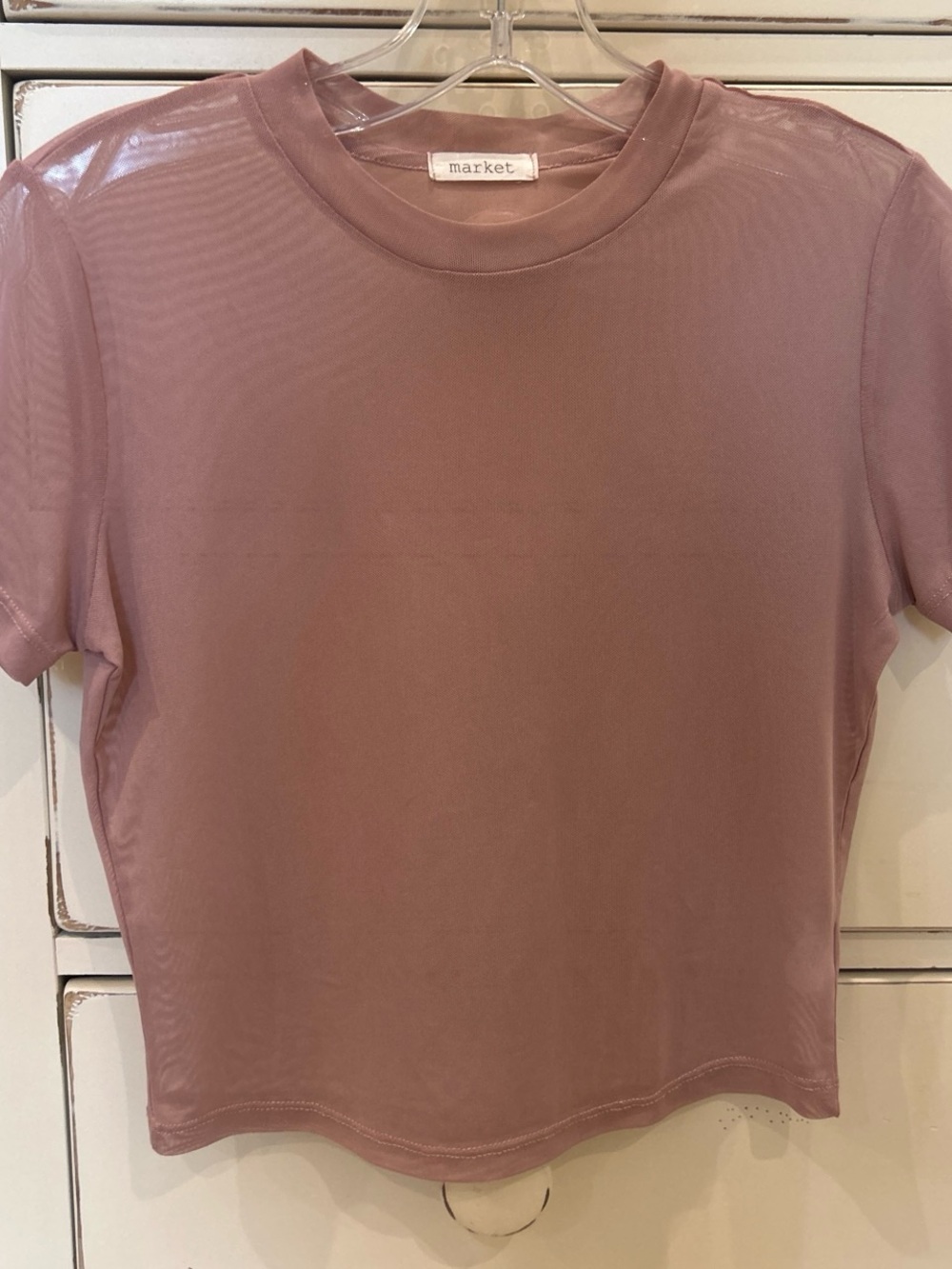 Market Mauve/Blush Mesh Short Sleeve Tee